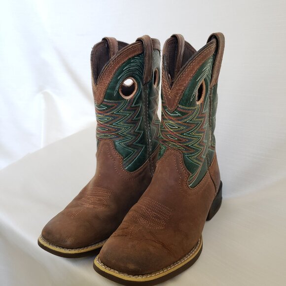 Durango® Lil Rebel Pro™ Youth Teal Western Boot Size 1 - Picture 10 of 14
